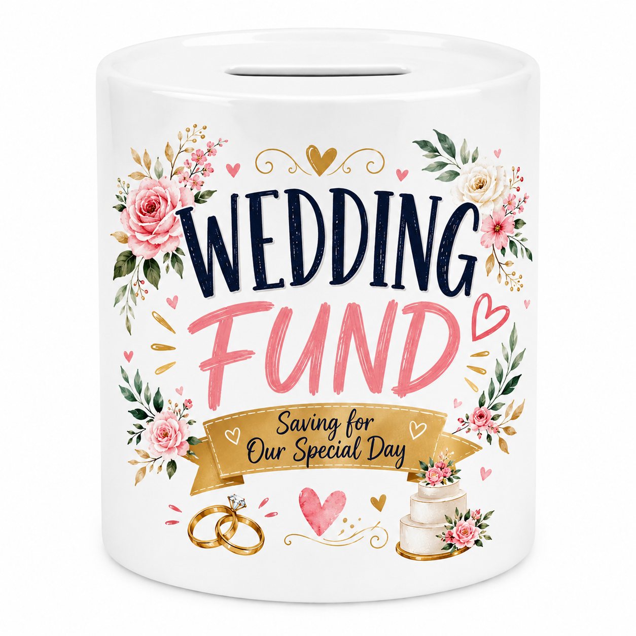 Wedding Fund Ceramic Money Box | Wedding Savings Gift