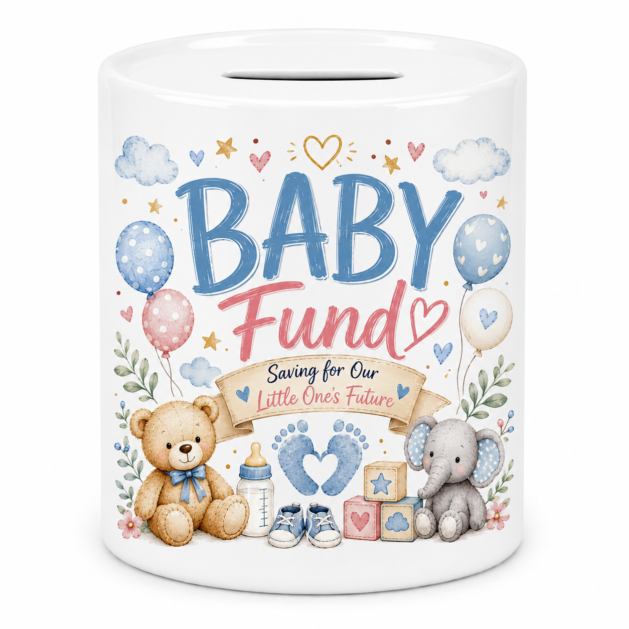 Baby Fund Ceramic Money Box | Baby Savings Money Box Gift