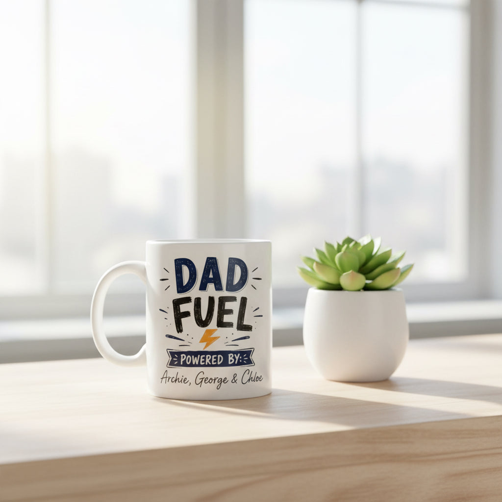 Vacso Trading Personalised Dad Fuel Mug Custom Name Ceramic 11oz