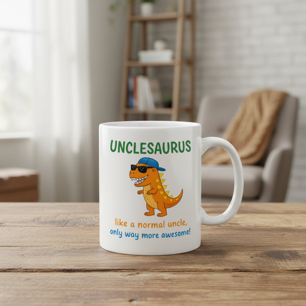 Vacso Trading Unclesaurus Mug Funny Uncle Dinosaur Gift Ceramic 11oz
