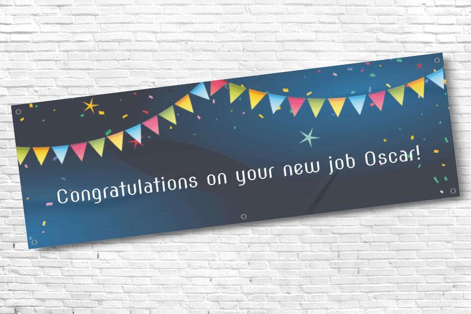 Personalised Congratulations Bunting Banner with any text copy