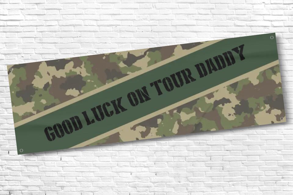 Personalised Military Good luck Banner with any Text