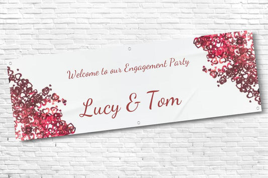 Personalised Engagement Party Banner with any Text
