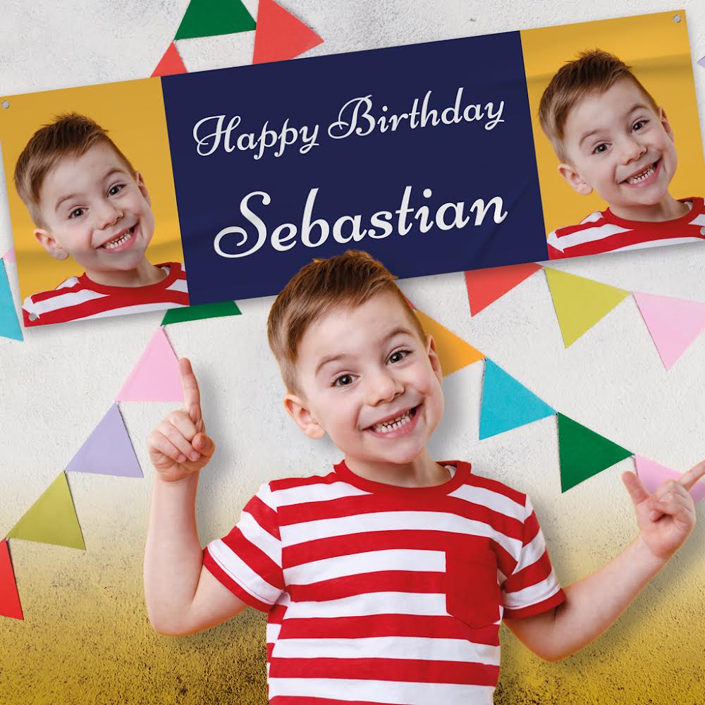 Personalised Boy's Birthday Banners