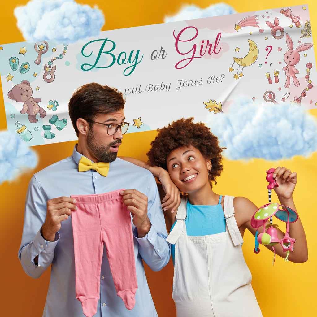Personalised Gender Reveal Banners