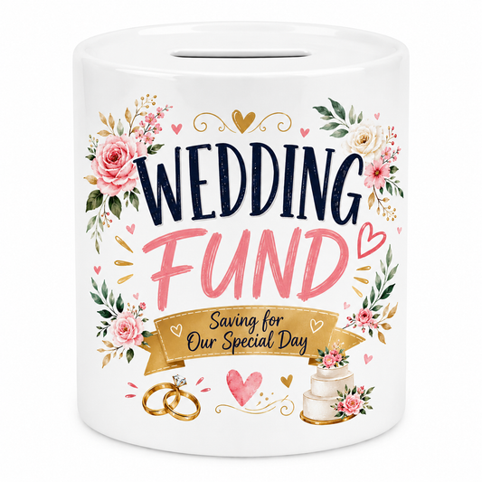 Wedding Fund Ceramic Money Box | Wedding Savings Gift