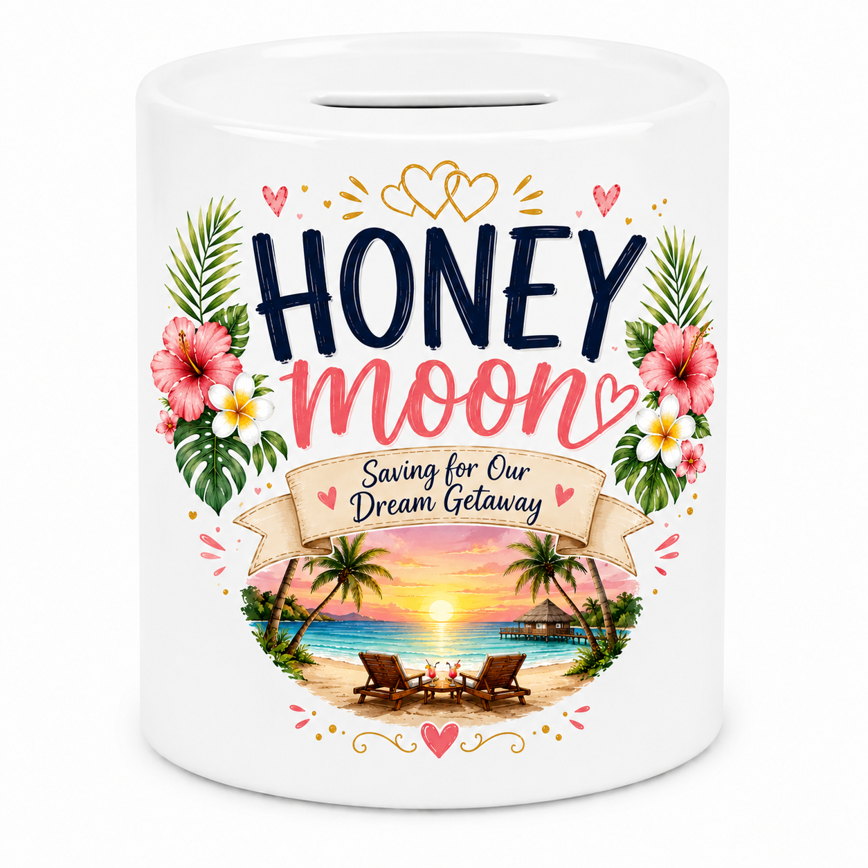 Honeymoon Ceramic Money Box | Honeymoon Fund Savings Gift