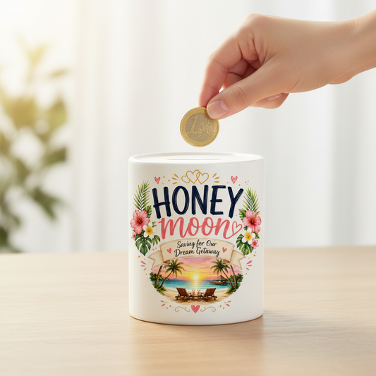 Honeymoon Ceramic Money Box | Honeymoon Fund Savings Gift