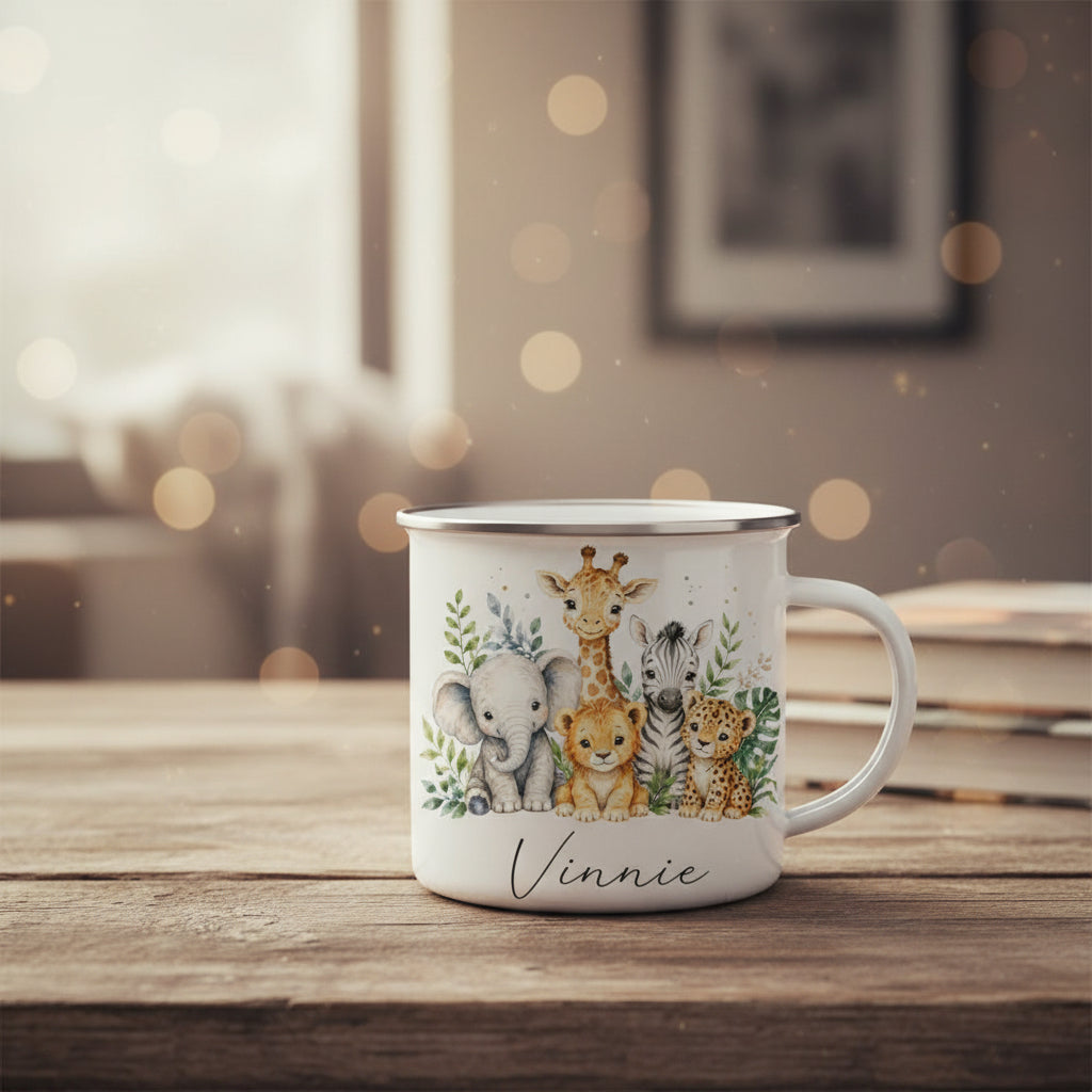 Vacso Trading Personalised Children's Enamel Mug Fairy Design