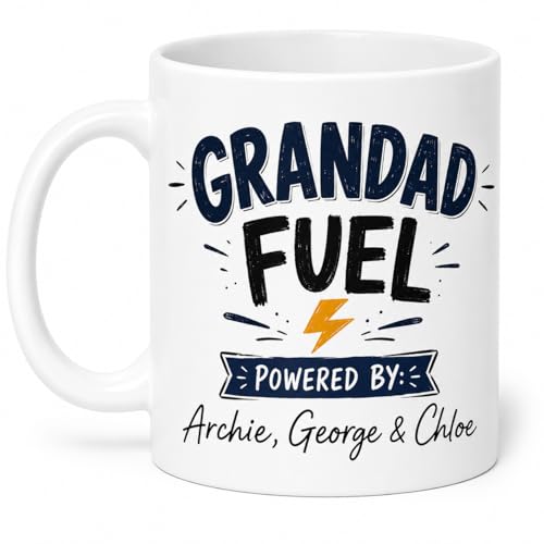 Vacso Trading Personalised Dad Fuel Mug Custom Name Ceramic 11oz