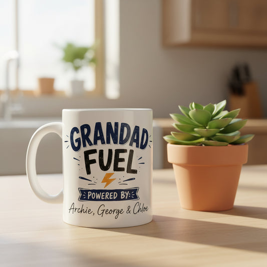 Vacso Trading Personalised Dad Fuel Mug Custom Name Ceramic 11oz