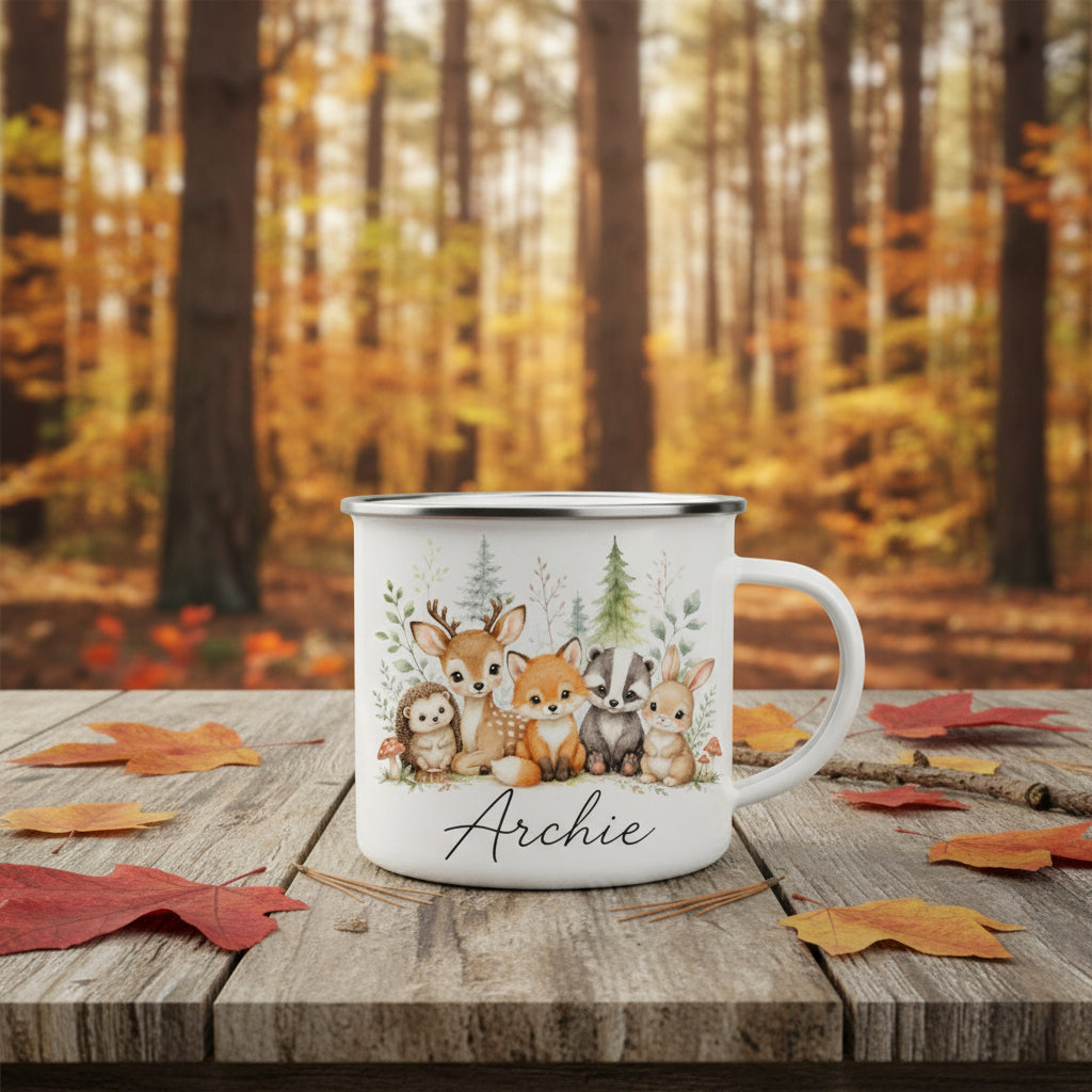 Vacso Trading Personalised Children's Enamel Mug Dino