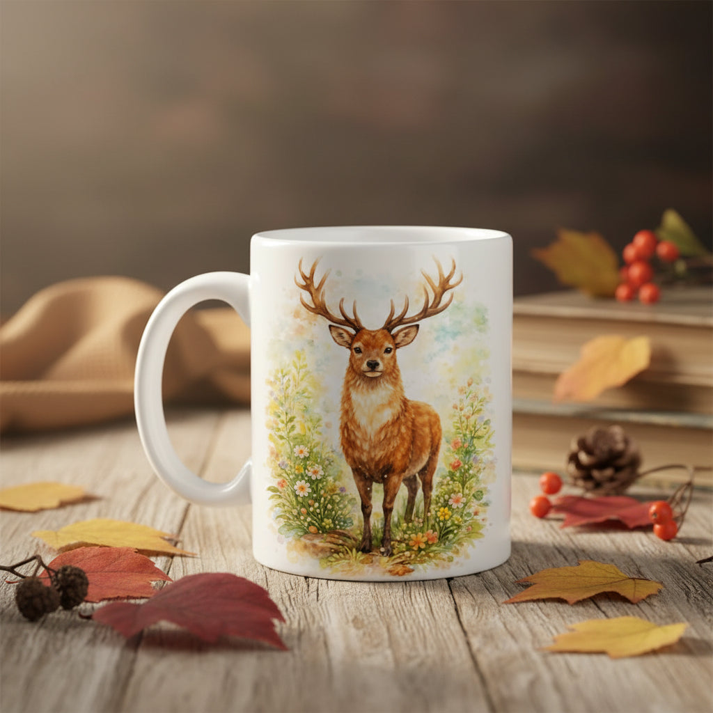 Vacso Trading Woodland Animal Watercolor Mug Cute Forest Ceramic 11oz