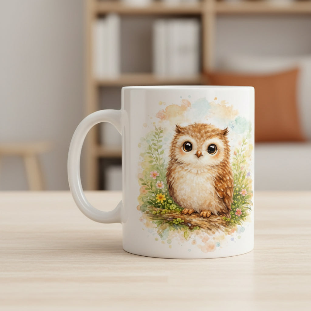 Vacso Trading Woodland Animal Watercolor Mug Cute Forest Ceramic 11oz