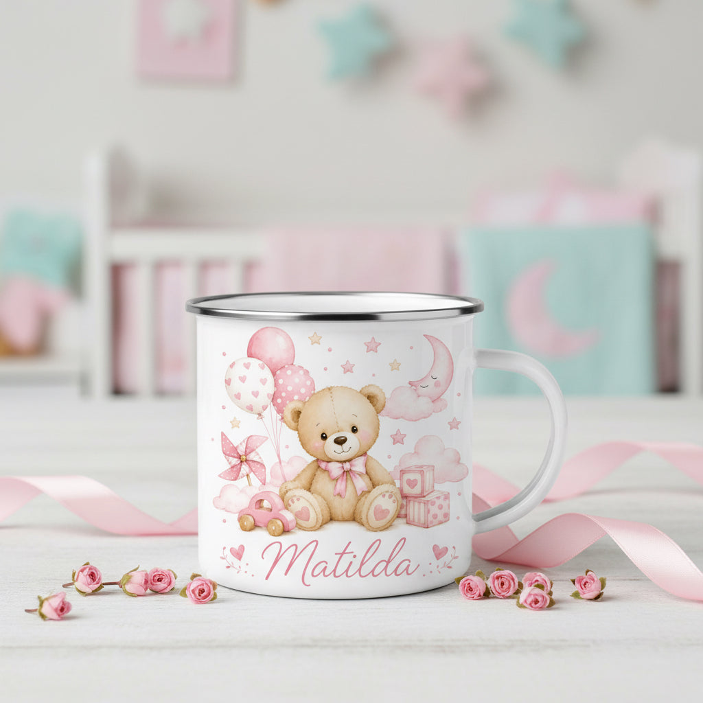Vacso Trading Personalised Children's Enamel Mug Dino
