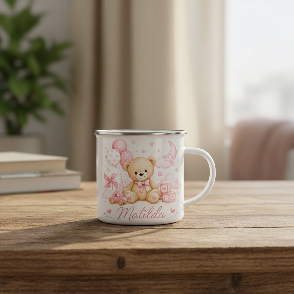 Vacso Trading Personalised Children's Enamel Mug Fairy Design