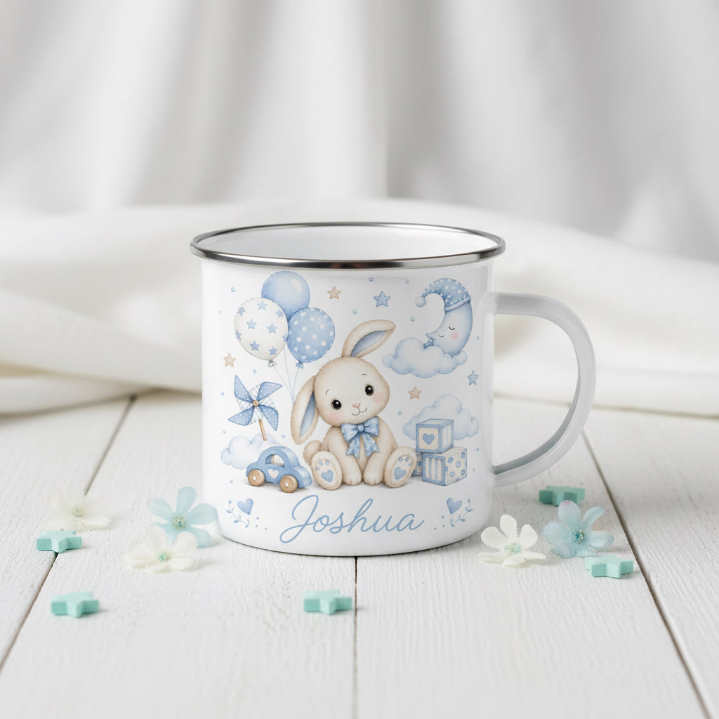 Vacso Trading Personalised Children's Enamel Mug Dino