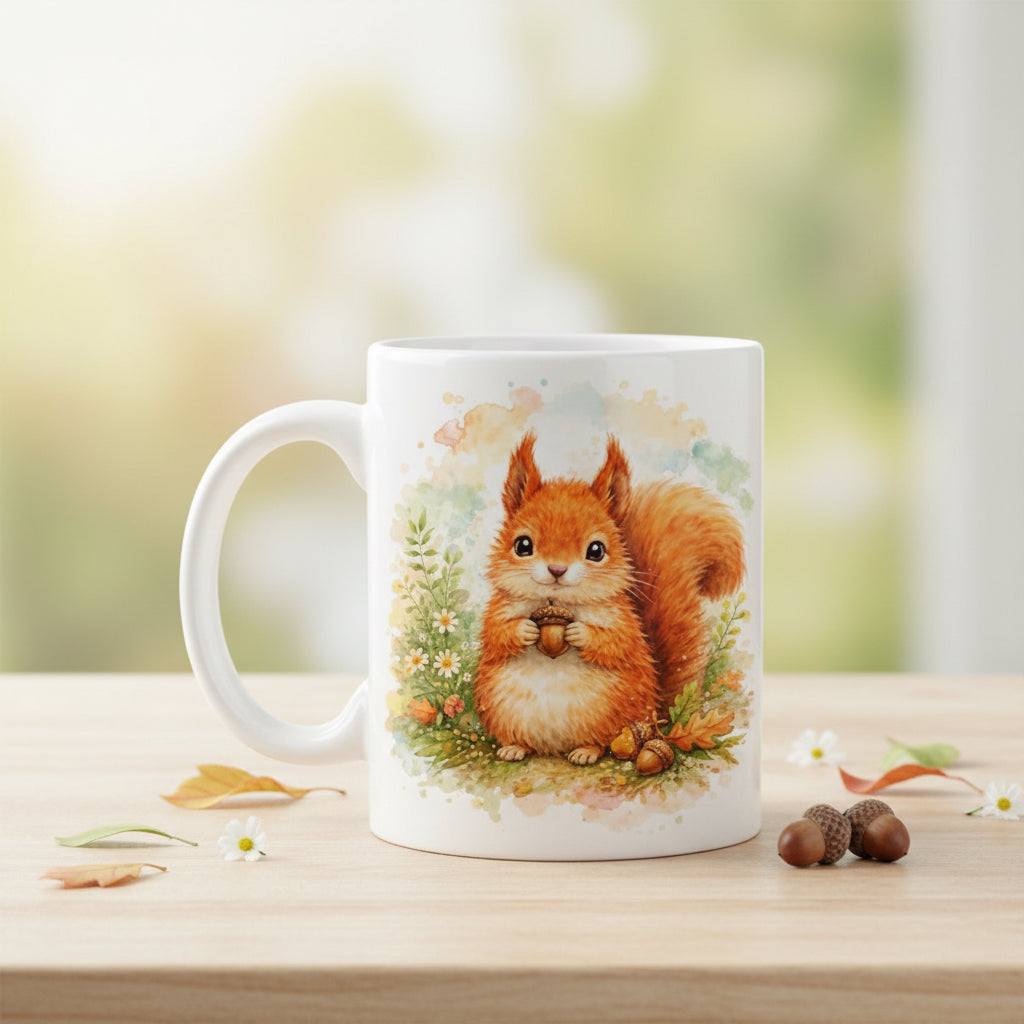 Vacso Trading Woodland Animal Watercolor Mug Cute Forest Ceramic 11oz