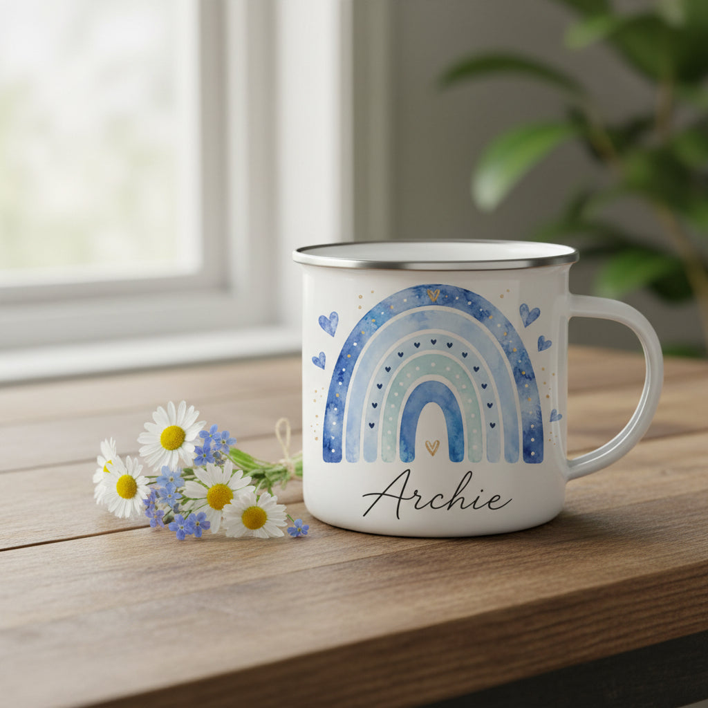 Vacso Trading Personalised Children's Enamel Mug Dino