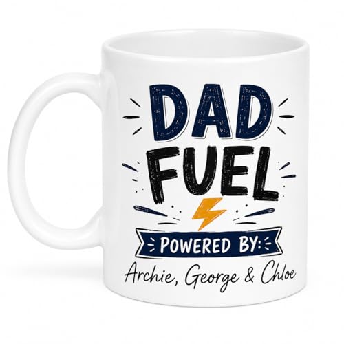 Vacso Trading Personalised Dad Fuel Mug Custom Name Ceramic 11oz
