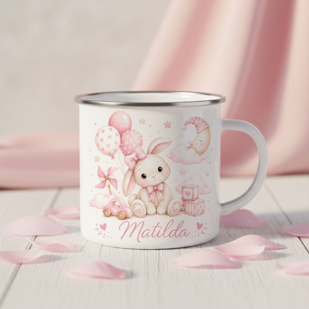 Vacso Trading Personalised Children's Enamel Mug Dino