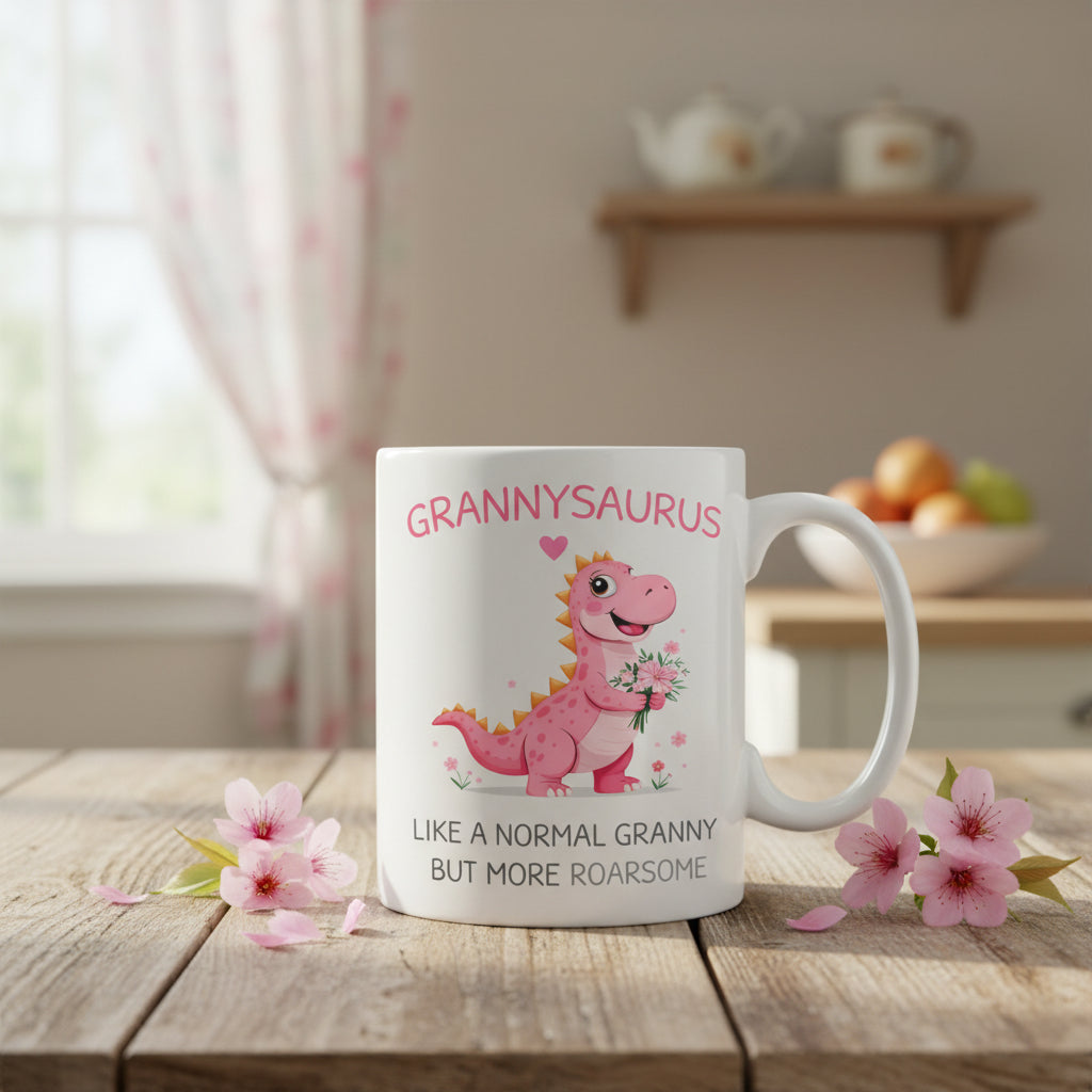 Vacso Trading Grannysaurus Mug Funny Dinosaur Ceramic 11oz