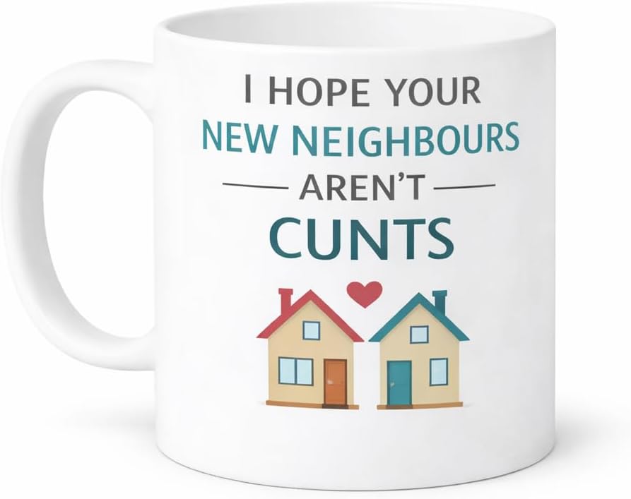 Vacso Trading Funny New Home Mug Cheeky Housewarming Gift 11oz Ceramic White