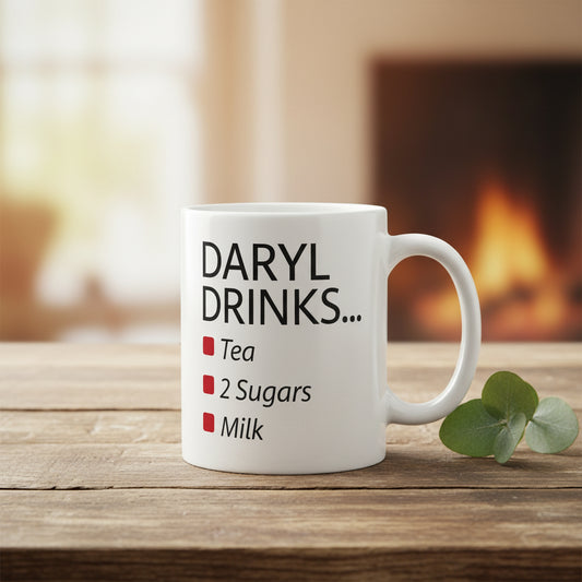 Vacso Trading Personalised Drinks Order Mug White