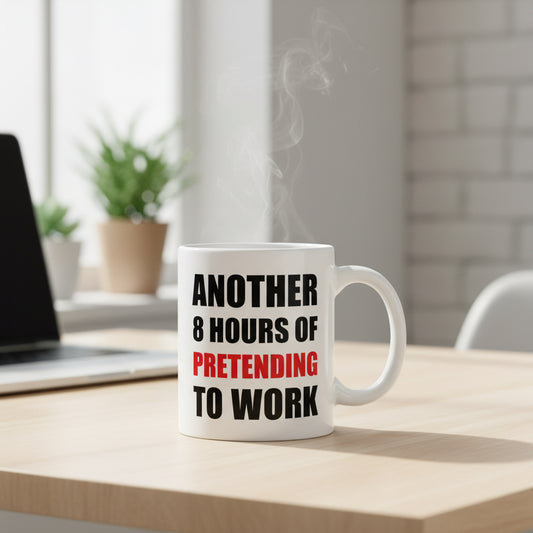 Vacso Trading Funny Work Mug Another 8 Hours of Pretending to Work Ceramic 11oz