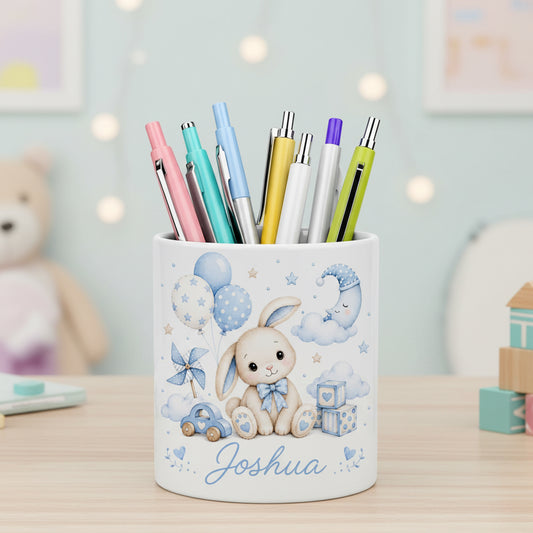Vacso Trading Personalised Bunny Ceramic Pen Pot