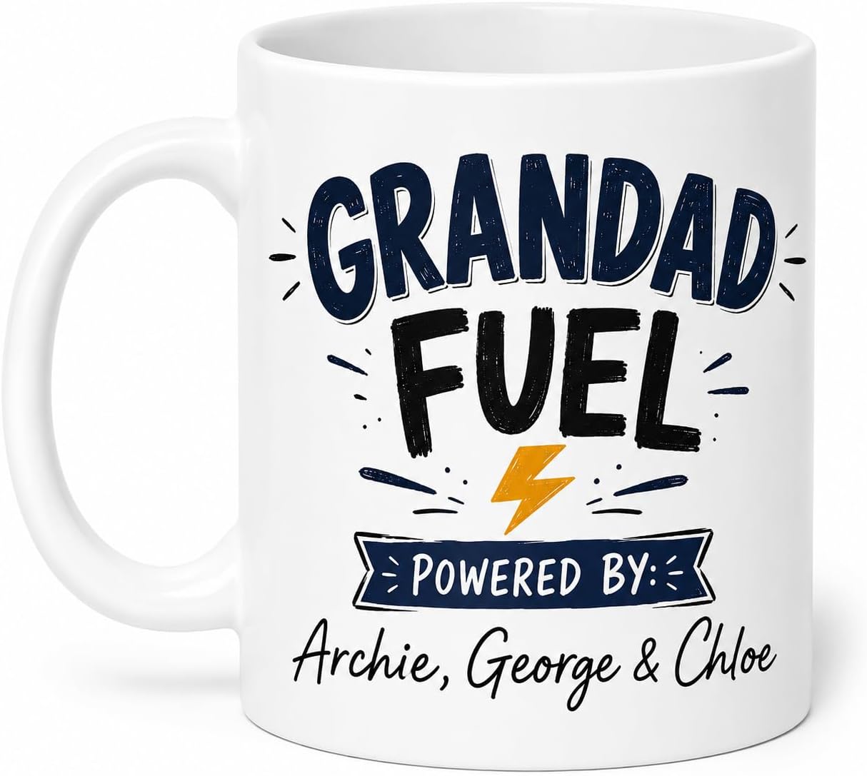Vacso Trading Personalised Dad Fuel Mug Custom Name Ceramic 11oz