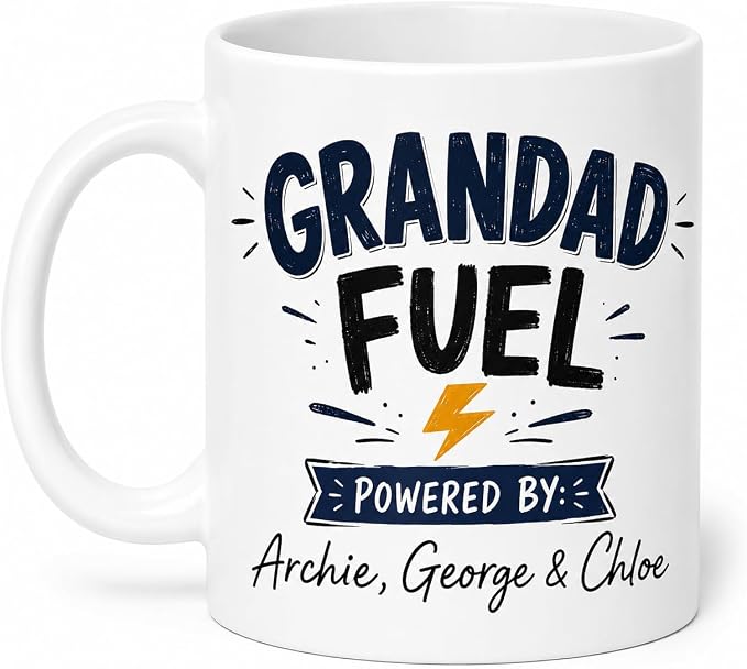 Vacso Trading Personalised Dad Fuel Mug Custom Name Ceramic 11oz