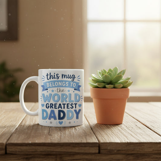 Vacso Trading World's Greatest Daddy Ceramic Mug 11oz Blue