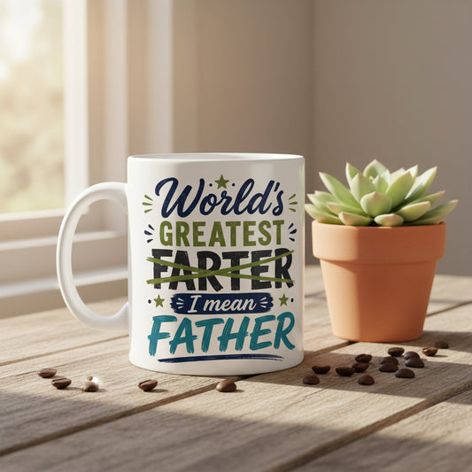 Vacso Trading World's Greatest Farter Ceramic Coffee Mug White