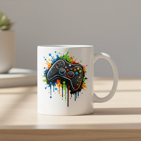 Vacso Trading Colour Splash Gaming Controller Mug Ceramic 11oz
