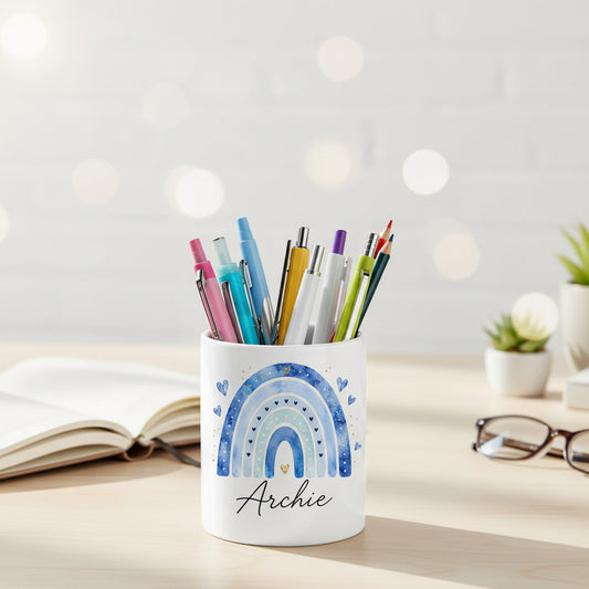 Vacso Trading Personalised Rainbow Ceramic Pen Pot