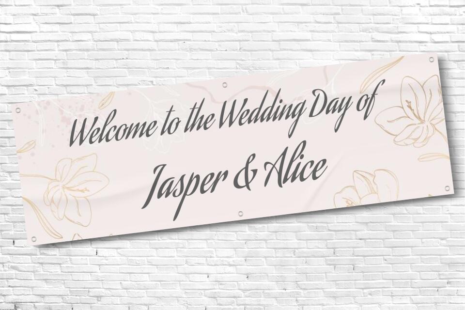 Personalised Wedding & Engagement Party Banner