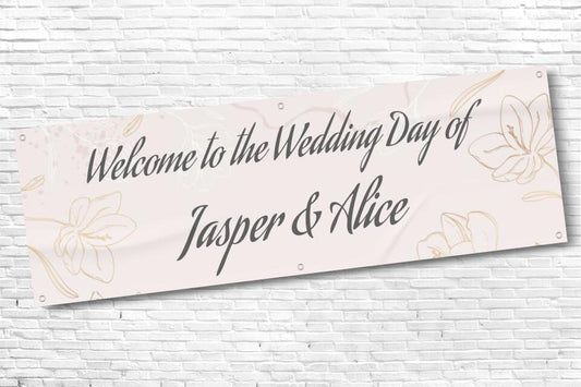 Personalised Wedding & Engagement Party Banner