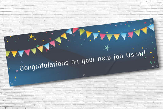 Personalised Congratulations Bunting Banner with any text copy