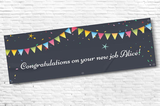 Personalised Congratulations Bunting Banner with any text