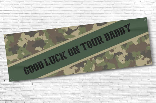 Personalised Military Good luck Banner with any Text