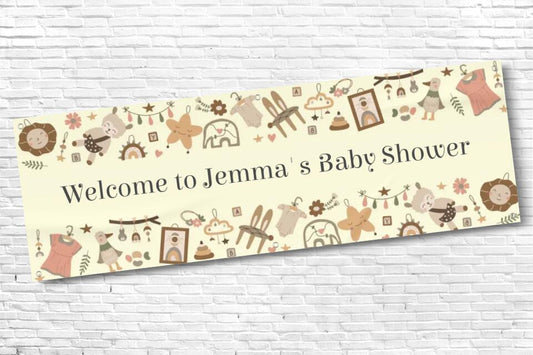 Personalised Baby Shower Banner with any Text