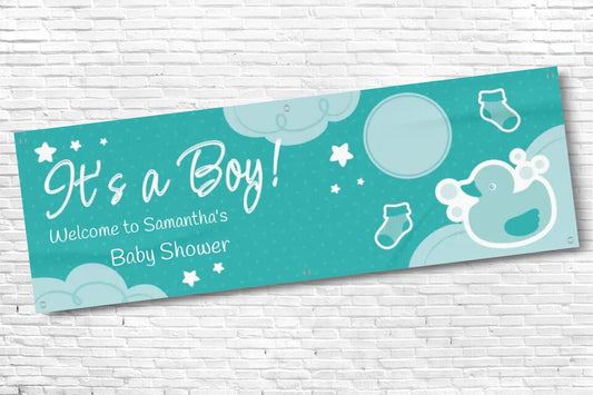 Personalised Baby Shower It's a Boy Banner