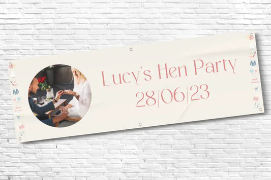 Personalised Decoration Photo Hen Do Banner