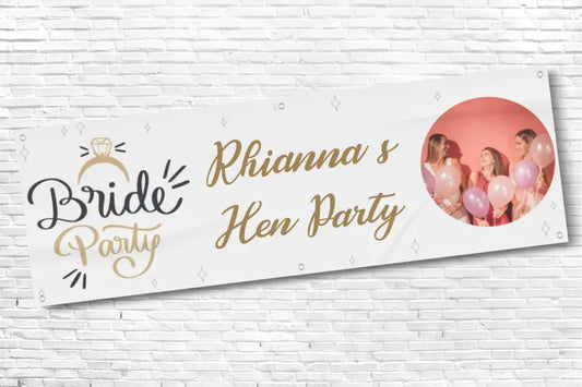Personalised Bride Party Photo Hen Do Banner