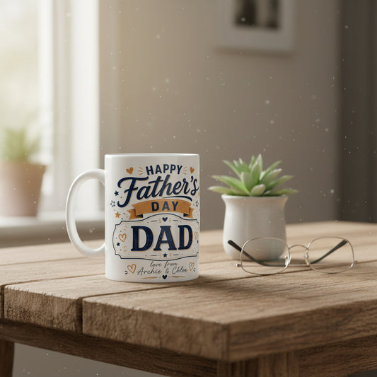 Vacso Trading Personalised Happy Father's Day Mug White